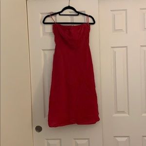 Pink J Crew Seersucker Dress